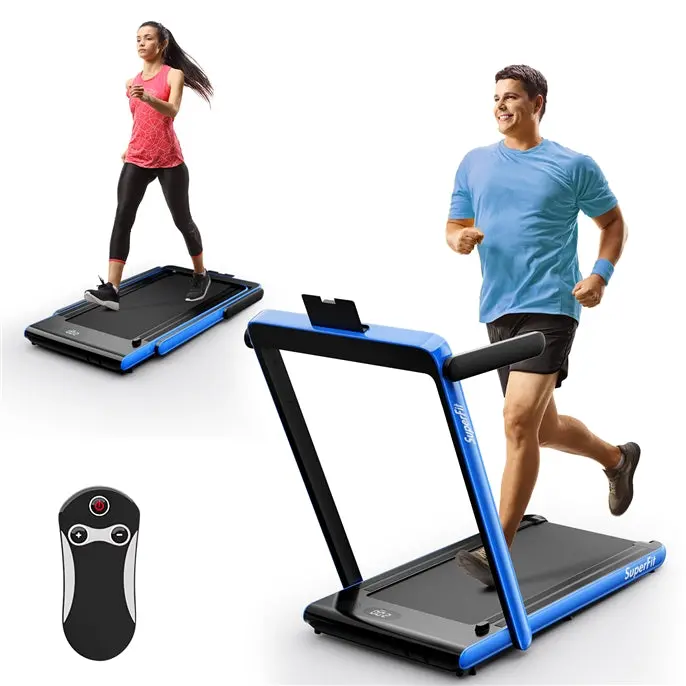 Compact Under-Desk Folding Treadmill, 2.25 HP Home Office Walking Treadmill with Touchscreen Control 1