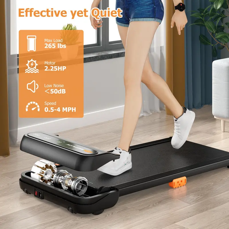 Compact Under-Desk Walking Pad Treadmill for Home Office Use