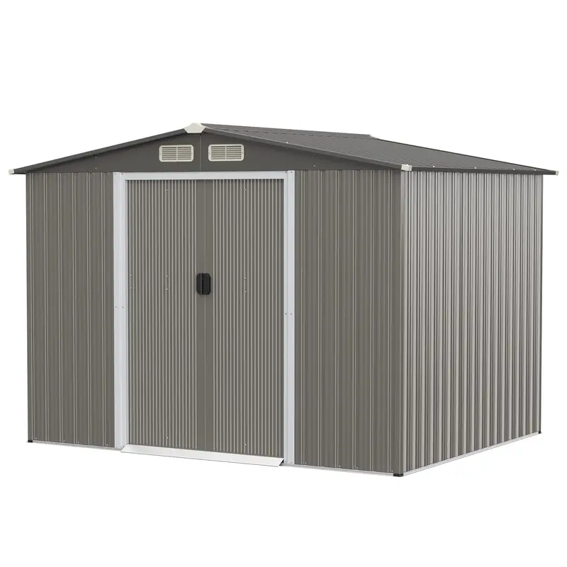 Compact Weatherproof Utility Shed – 8.5" x 6.8" x 6" Portable Tool Organizer with Base Foundation
