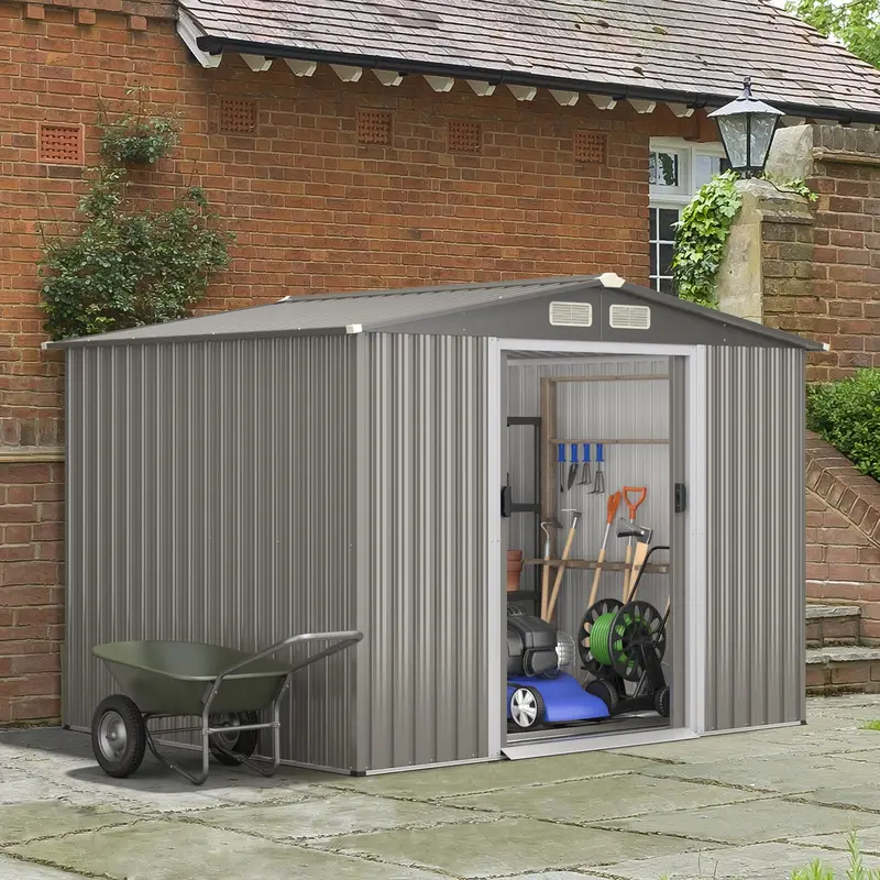 Compact Weatherproof Utility Shed – 8.5" x 6.8" x 6" Portable Tool Organizer with Base Foundation 2