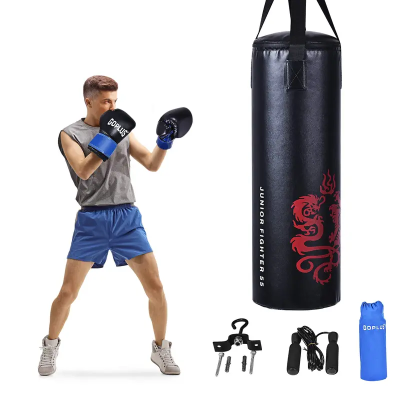 Complete Boxing Training Set – 40-LB Heavy Bag, Gloves, Duffel Bag & Jump Rope