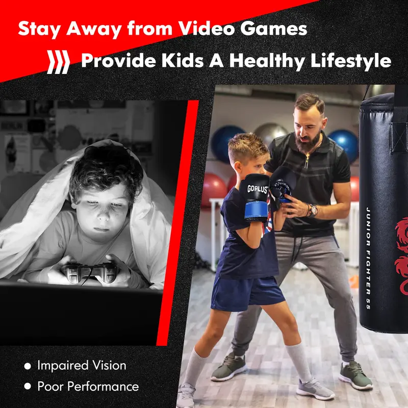 Complete Boxing Training Set – 40-LB Heavy Bag, Gloves, Duffel Bag & Jump Rope
