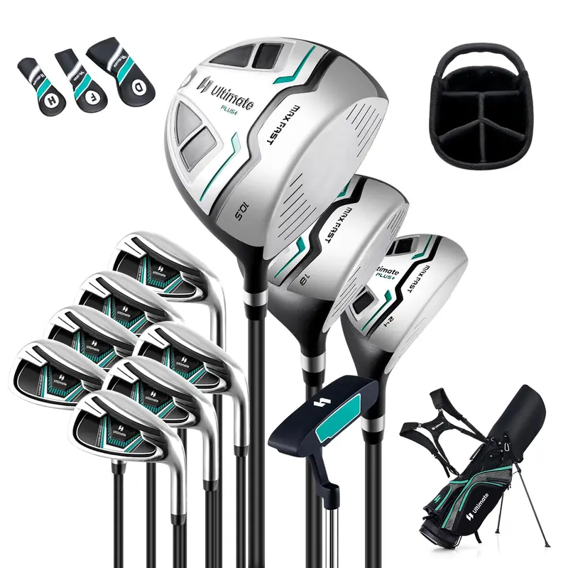 Complete Men’s Golf Club Set – Driver, Irons, Putter, and Bag