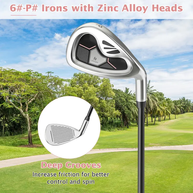 Complete Women’s Golf Club Set – 9-Piece Right-Handed Starter Kit for Beginners