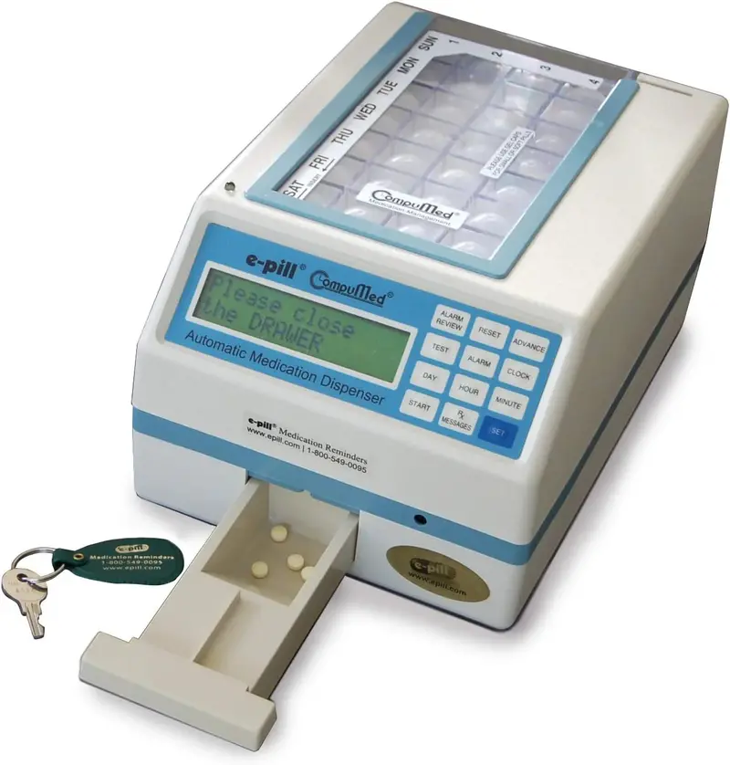 CompuMed Tamper-Proof Automatic Pill Dispenser — AC-Powered, Scheduled Dosing System