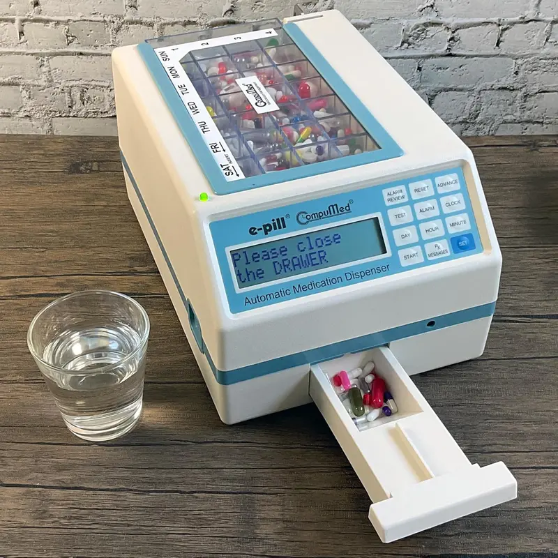 CompuMed Tamper-Proof Automatic Pill Dispenser — AC-Powered, Scheduled Dosing System