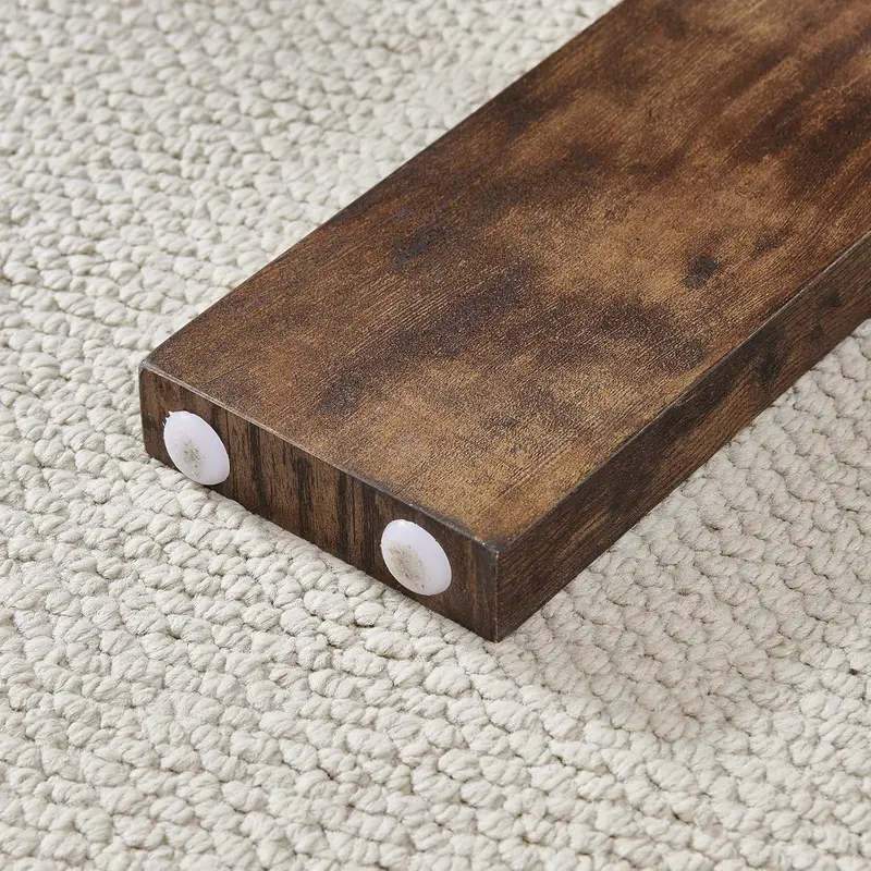 Contemporary Rectangle Living Room Coffee Table – Glass Top with Wooden Legs, Versatile Design for Waiting Areas & Modern Interiors
