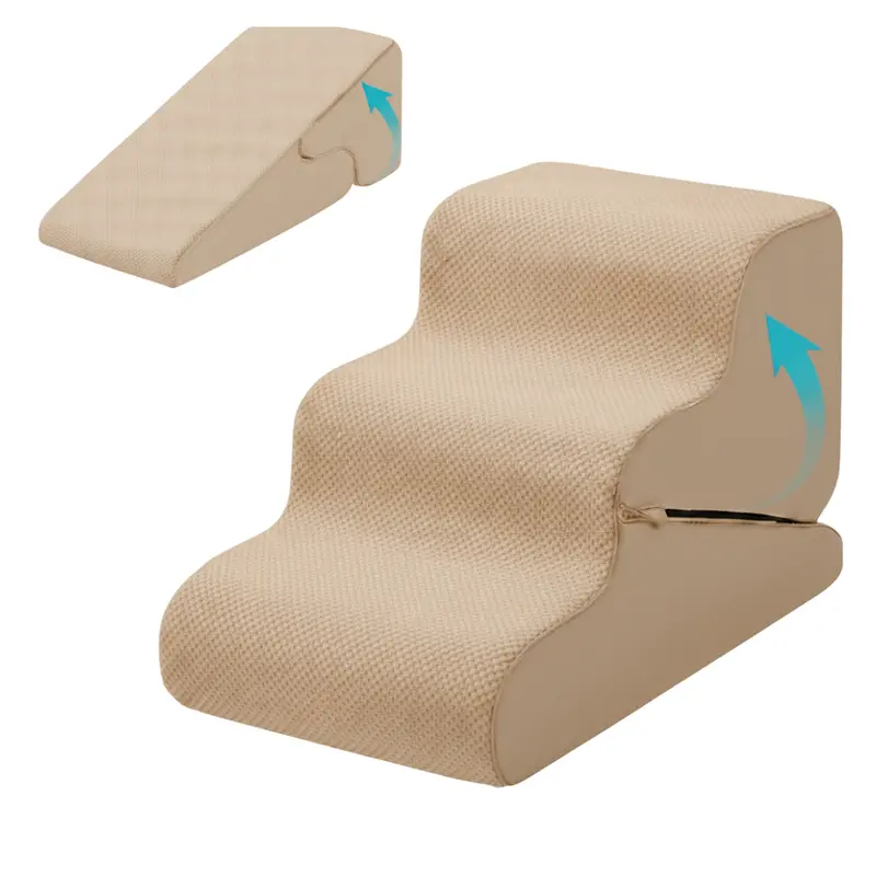 Convertible Small-Dog Stair-and-Ramp Combo for Easy Furniture Access