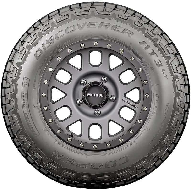 Cooper Discoverer AT3 LT All-Terrain Tires – 235/80R17 Load Range E, 10-Ply – Fits Silverado 3500 HD & Ram 3500
