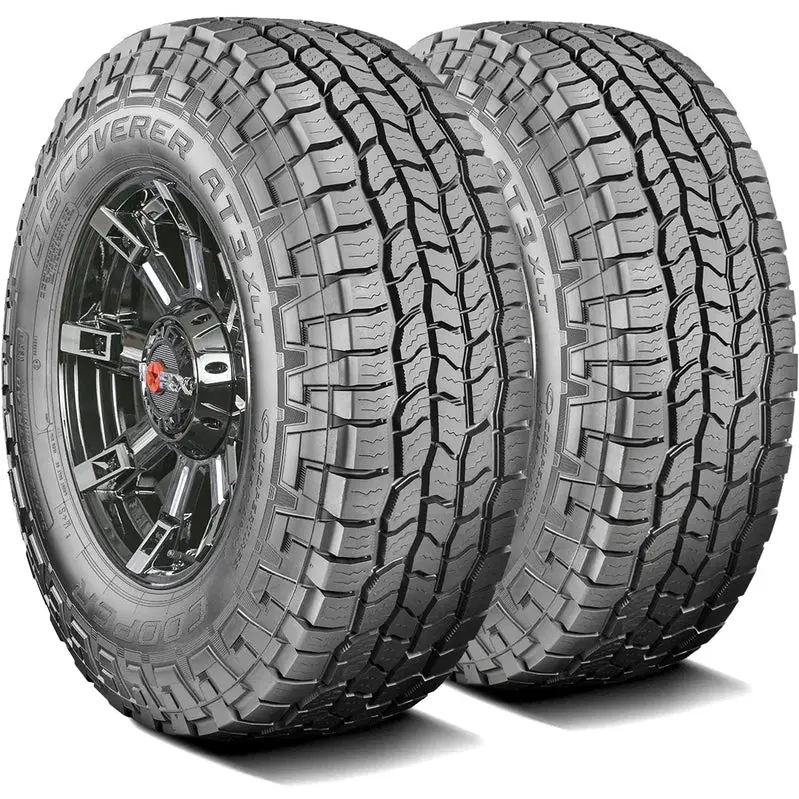 Cooper Discoverer AT3 XLT All-Terrain Tires – 285/70R17 Load Range E, 10-Ply – Compatible with Ram 1500 Rebel & Jeep Wrangler Rubicon 392