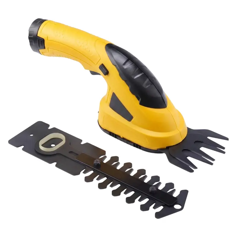 Cordless 2-in-1 Grass and Hedge Trimmer with Rechargeable Battery and Precision Cutting Blades