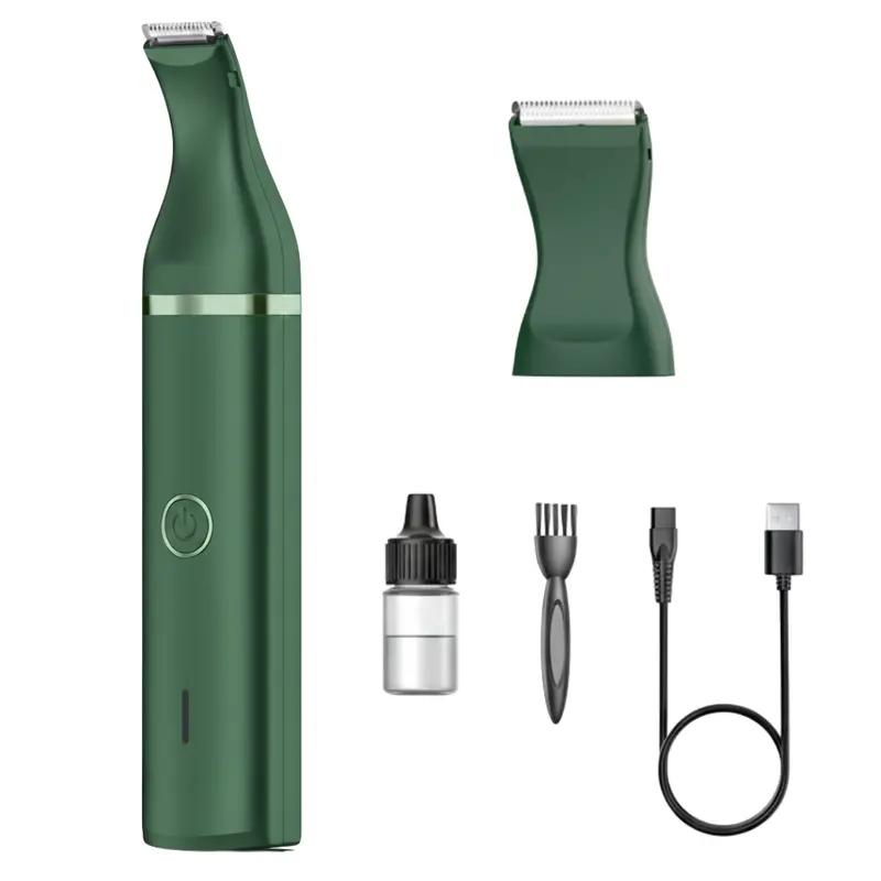 Cordless Precision Pet Clipper with Dual Blades for Face, Paws, and Detailing