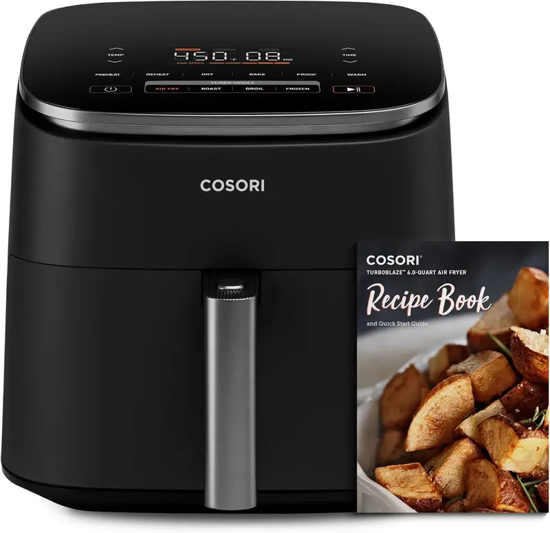 COSORI 6-Quart Pressure Cooker – 9-in-1 Smart Kitchen Appliance with Rice Cooking, Slow Cooking, Sous Vide & Saute Functions (1100W, Stainless Steel)