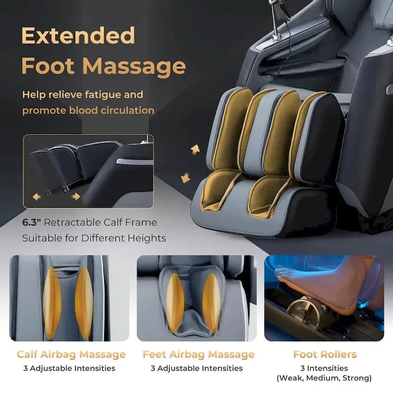 Costway SL-Track Zero Gravity Massage Chair – Full-Body Rollers with Lumbar Support