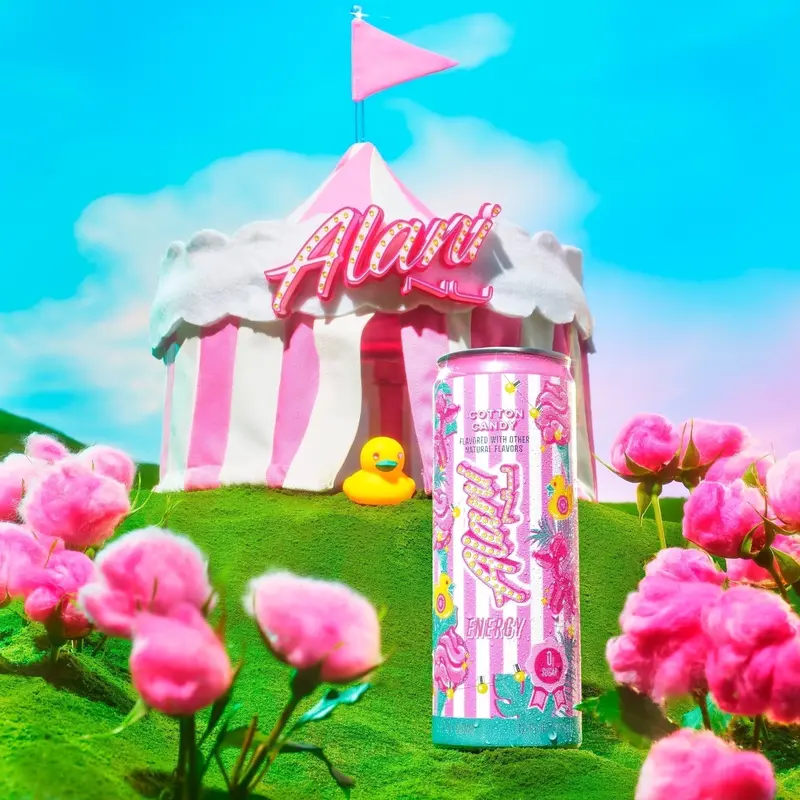 Cotton Candy Energy Drink – Sweet & Vibrant, 12-Fl-Oz Cans, 24-Count