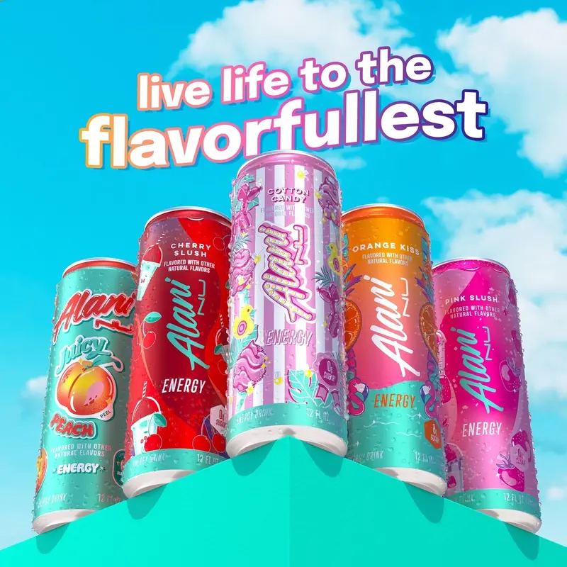 Cotton Candy Energy Drink – Sweet & Vibrant, 12-Fl-Oz Cans, 24-Count