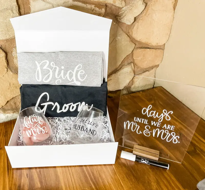 Countdown Acrylic Wall Sign for Wedding Anticipation