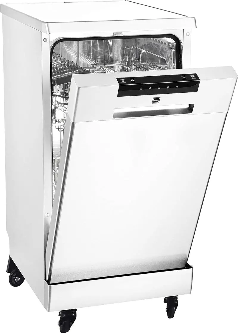 Countertop 18-Inch Portable Dishwasher – White, Energy-Efficient, 8-Setting Capacity