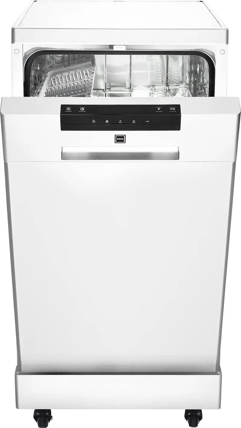 Countertop 18-Inch Portable Dishwasher – White, Energy-Efficient, 8-Setting Capacity