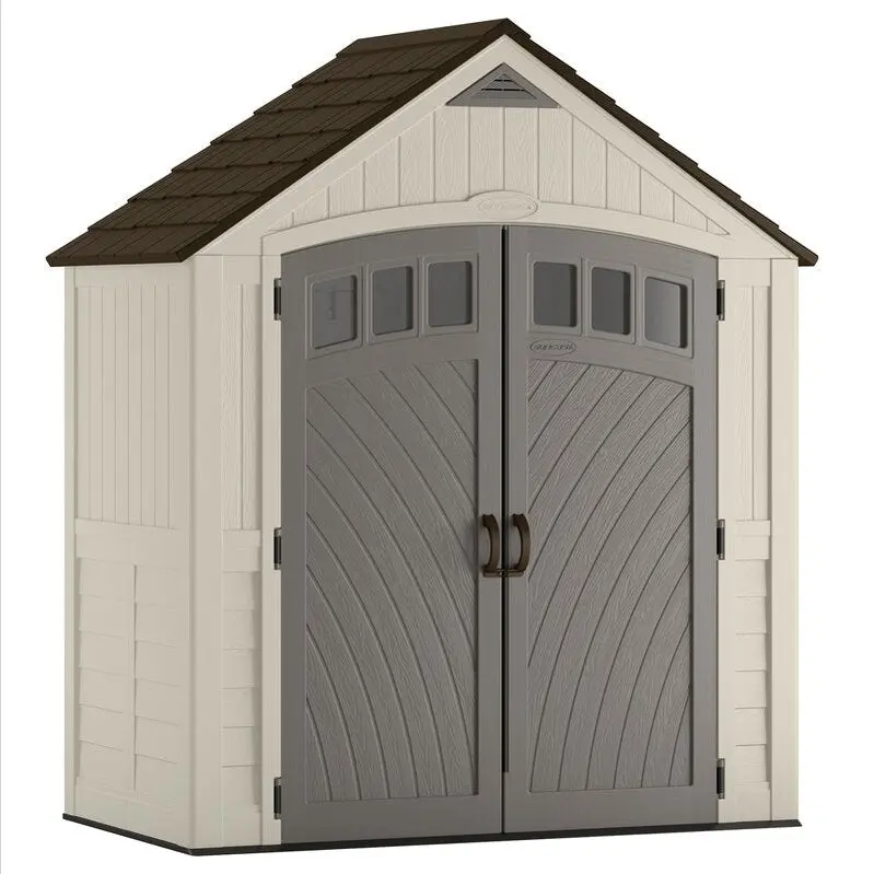 Covington Outdoor Storage Shed – 7.5 ft. W × 4 ft. D Resin Structure with Lockable Door