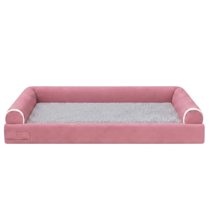 Cozy Fleece-Lined Pet Bed with Three-Sided Bolster Support 5