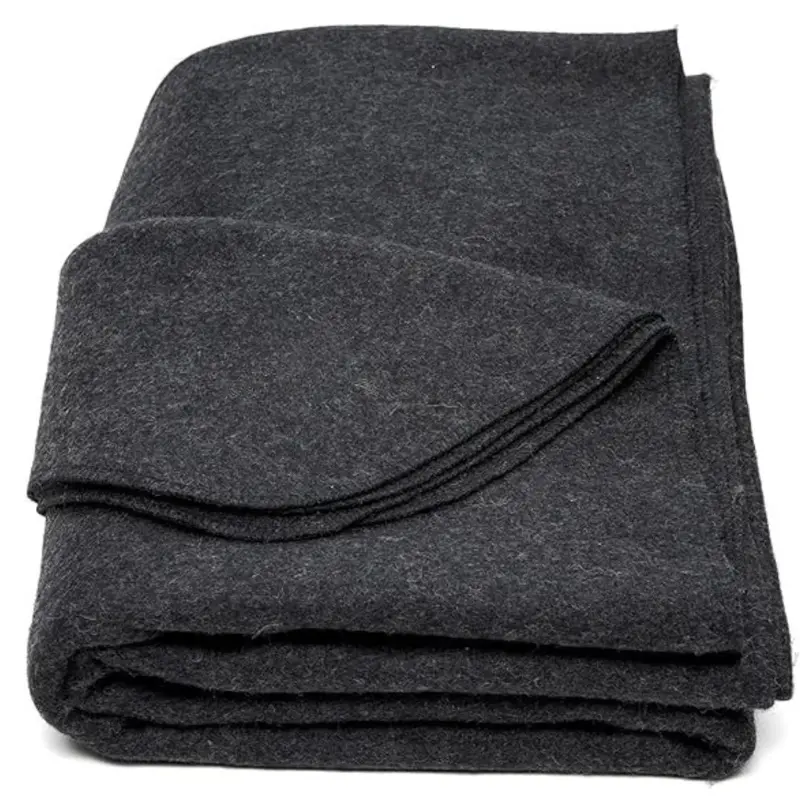 Cozy Wool-Blend Throw Blanket – 64" x 88" Travel-Friendly Layer for Camps & Outdoors 2