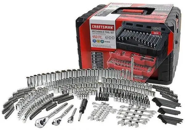 Craftsman 450-Piece Professional Mechanics Tool Set with Organized Storage