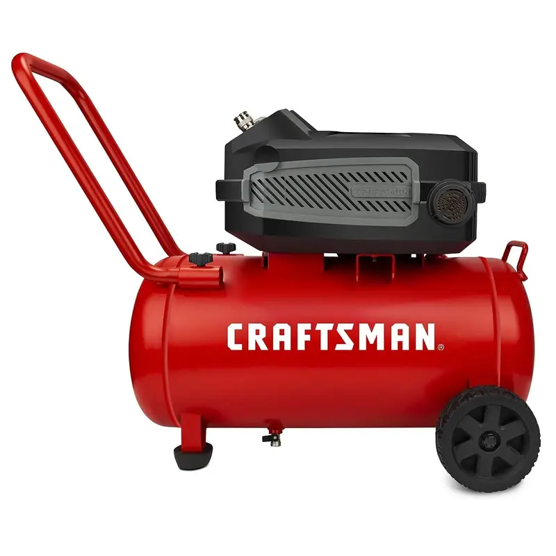 CRAFTSMAN HARD 10-Gallon Oil-Free Air Compressor – 1.8 HP, 175 PSI, 4.0 CFM @ 90 PSI, Portable Design with Oversized Wheels (Model CMXECXA0201041)