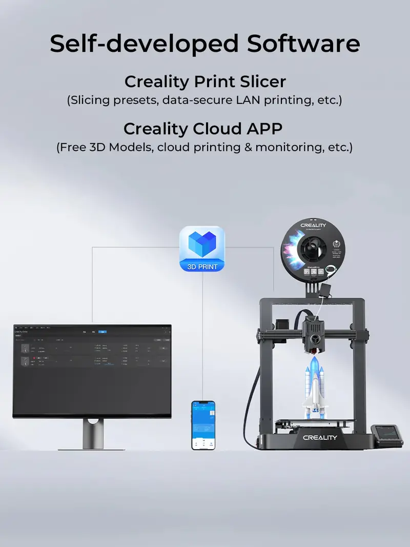Creality Ender-3 V3 KE 3D Printer – High-Speed 500 mm/s Performance with Enhanced Stability