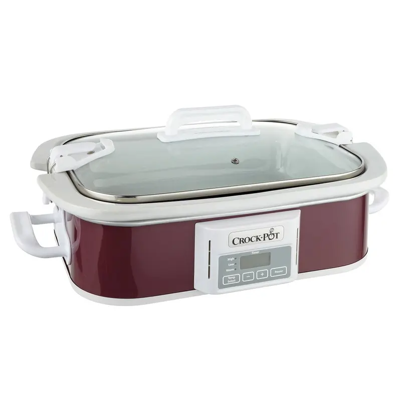 Crock-Pot 3.5-Quart Programmable Slow Cooker – Locking Lid for Secure Transport & Meal Prep