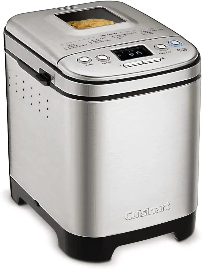 Cuisinart Compact Automatic Bread Maker – 2-Pound Loaf Capacity, Programmable Timer & Multiple Baking Options
