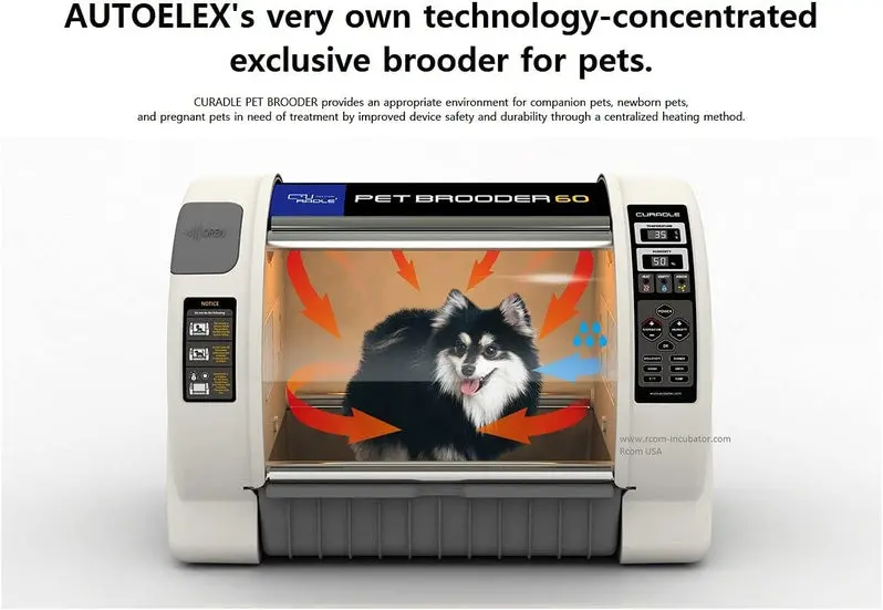 Curadle R-com MXB60N Pet Brooder with 2-Year Warranty & Bonus Tray