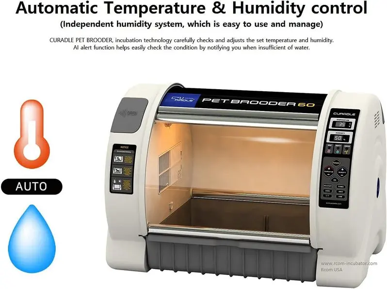 Curadle R-com MXB60N Pet Brooder with 2-Year Warranty & Bonus Tray