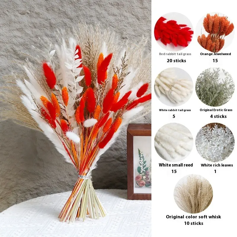 Curated Dried Flower Bouquet – Rustic Arrangement for Mantels, Shelving & Ceremony Backdrops