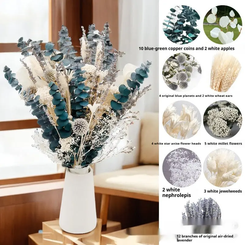 Curated Dried Flower Bouquet – Rustic Arrangement for Mantels, Shelving & Ceremony Backdrops