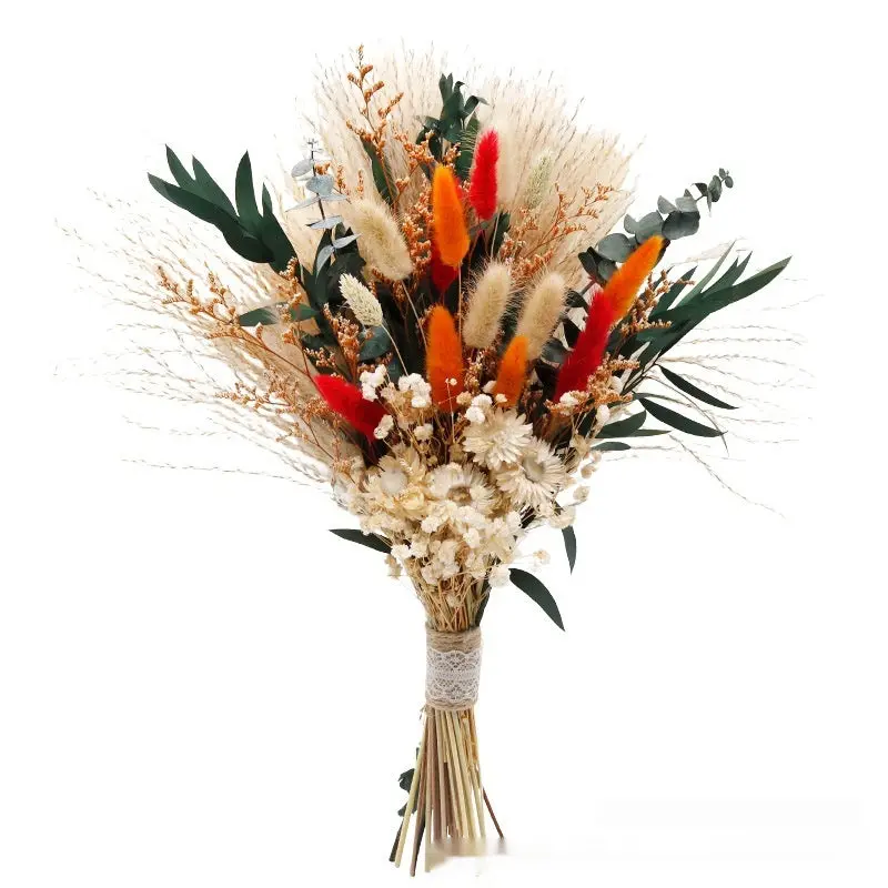 Curated Dried Flower Bouquet – Rustic Arrangement for Mantels, Shelving & Ceremony Backdrops