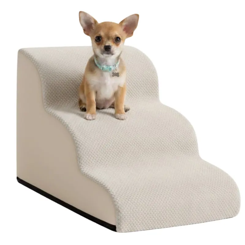 Curved 5-Step Pet Stair Set for Beds and Sofas – 28.7-Inch Height