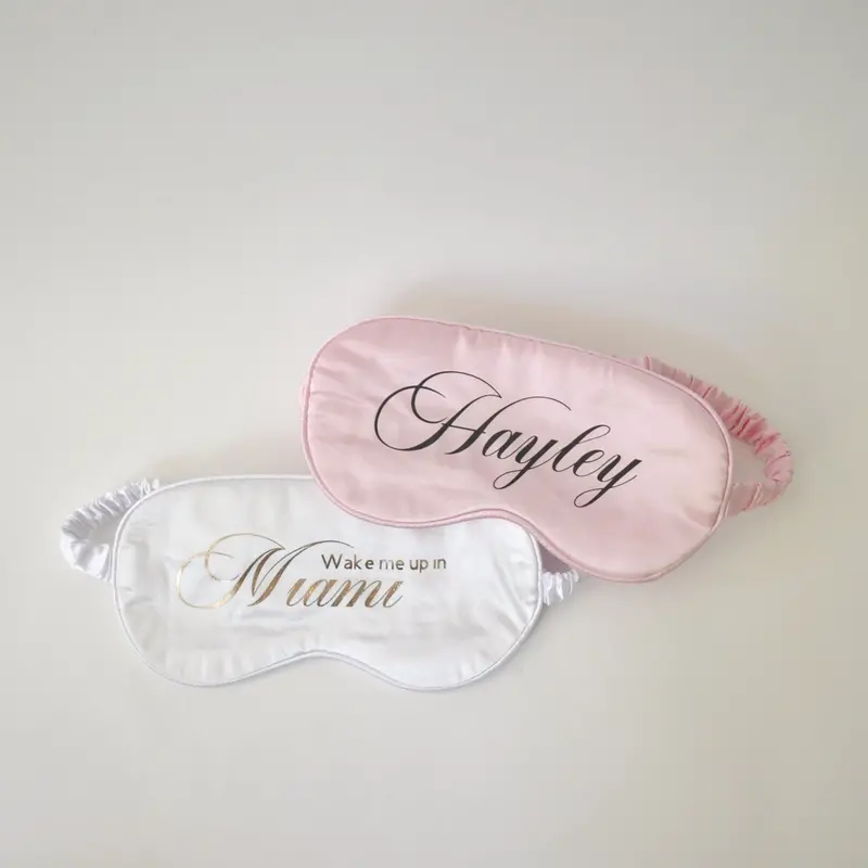 Custom Embroidered Sleep Mask for Bridal Party Gifts