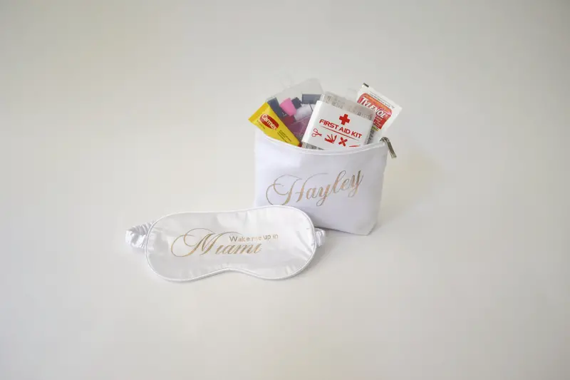 Custom Embroidered Sleep Mask for Bridal Party Gifts