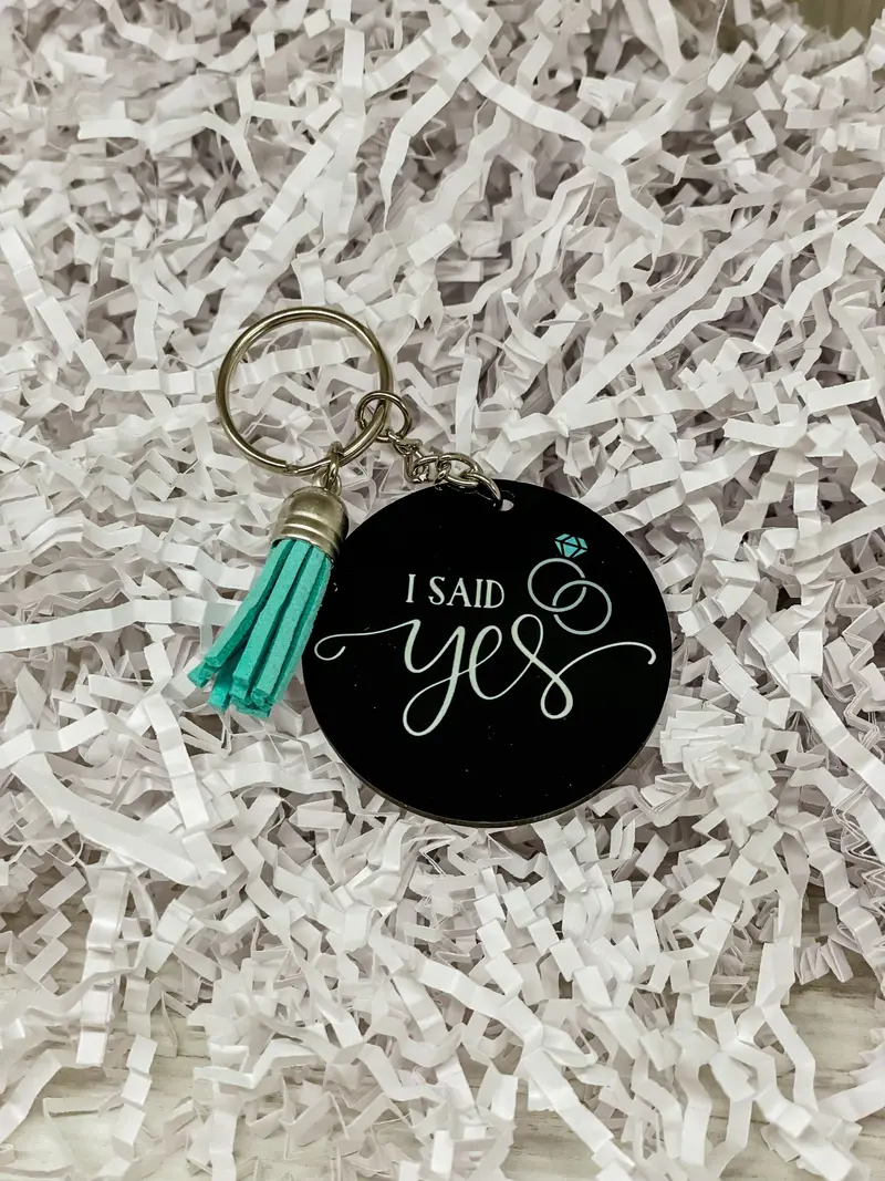 Custom Engraved Keychains for Wedding Favors or Gifts