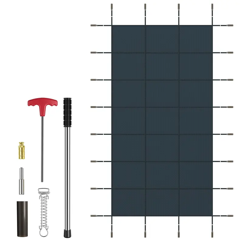 Custom-Fit Safety Pool Cover for 32' x 16' In-Ground Pools (Actual Size: 34' x 18')