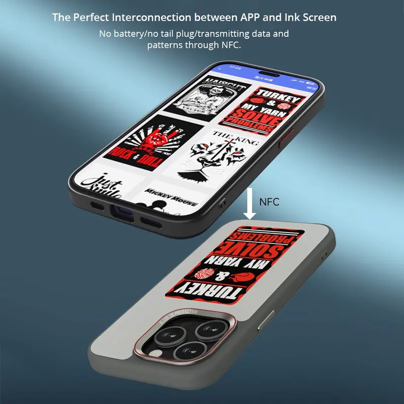 Customizable E-Ink Display iPhone Case