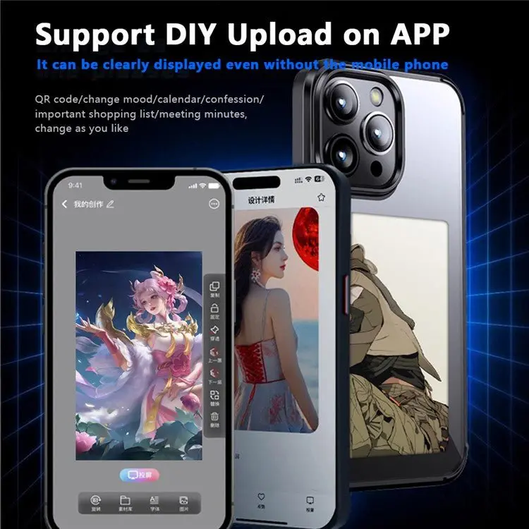 Customizable E-Ink Display iPhone Case