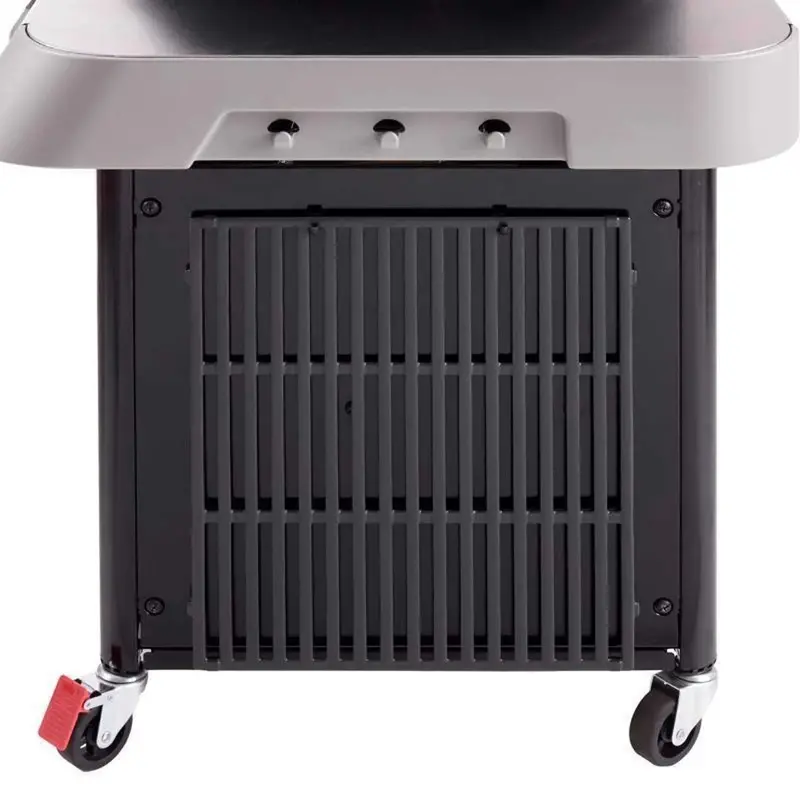 Deep Ocean Blue Liquid Propane Grill – Compact Portable Burner Grill for Outdoor Cooking