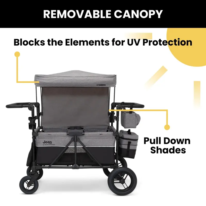 Delta Children Jeep Wrangler-Themed 4-Seat Stroller Wagon