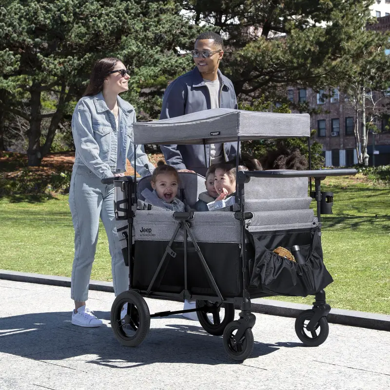 Delta Children Jeep Wrangler-Themed 4-Seat Stroller Wagon