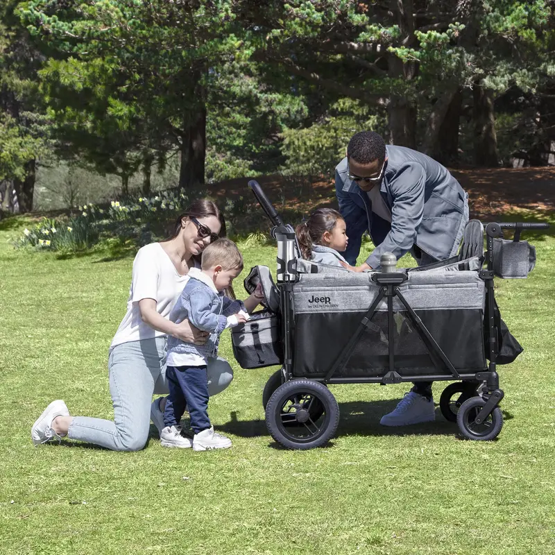 Delta Children Jeep Wrangler-Themed 4-Seat Stroller Wagon