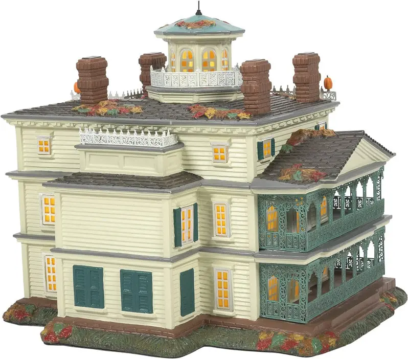 Department 56 Haunted Mansion Lighted Snow Village Building (9.1")