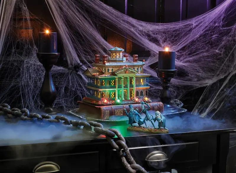 Department 56 Haunted Mansion Lighted Snow Village Building (9.1")