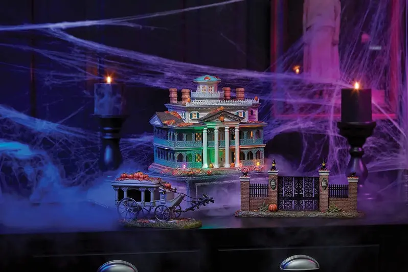 Department 56 Haunted Mansion Lighted Snow Village Building (9.1")